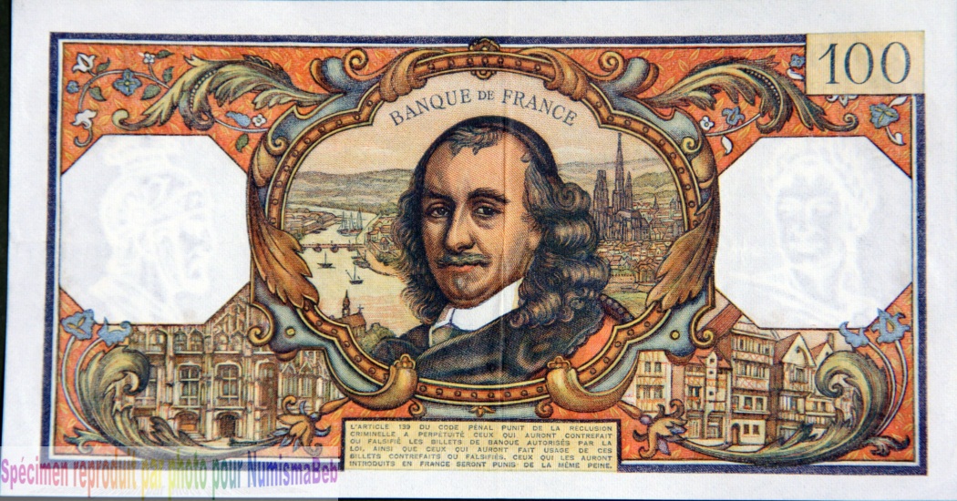 100 Franc Corneille 1976
